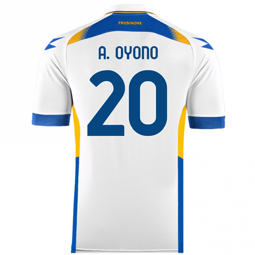 Niño Fútbol Camiseta Anthony Oyono #20 Blanco 2ª Equipación 2024/25