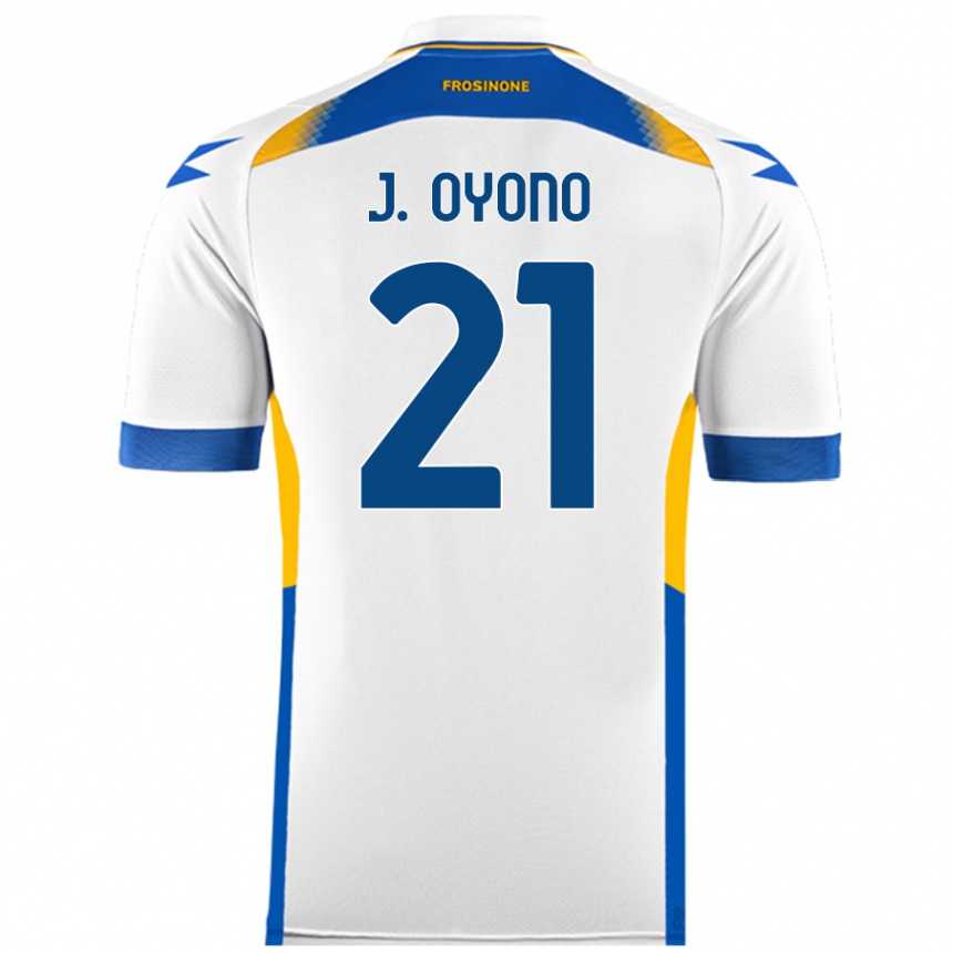 Niño Fútbol Camiseta Jérémy Oyono #21 Blanco 2ª Equipación 2024/25