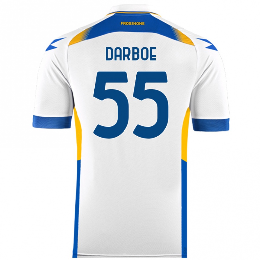 Niño Fútbol Camiseta Ebrima Darboe #55 Blanco 2ª Equipación 2024/25