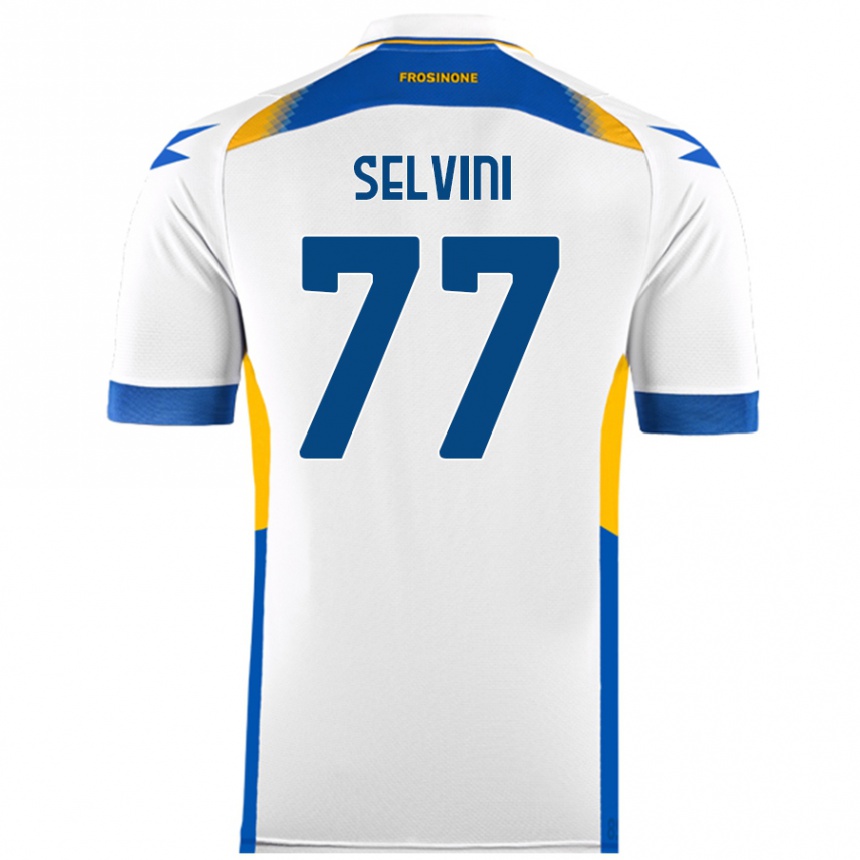 Niño Fútbol Camiseta Alessandro Selvini #77 Blanco 2ª Equipación 2024/25