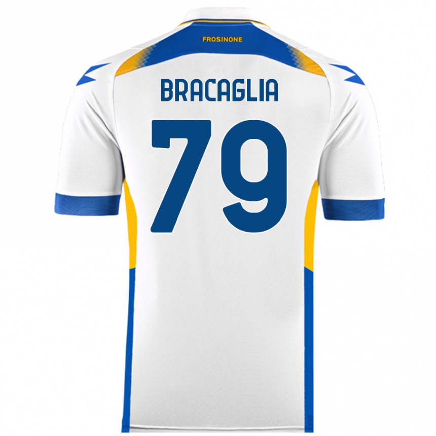 Niño Fútbol Camiseta Gabriele Bracaglia #79 Blanco 2ª Equipación 2024/25