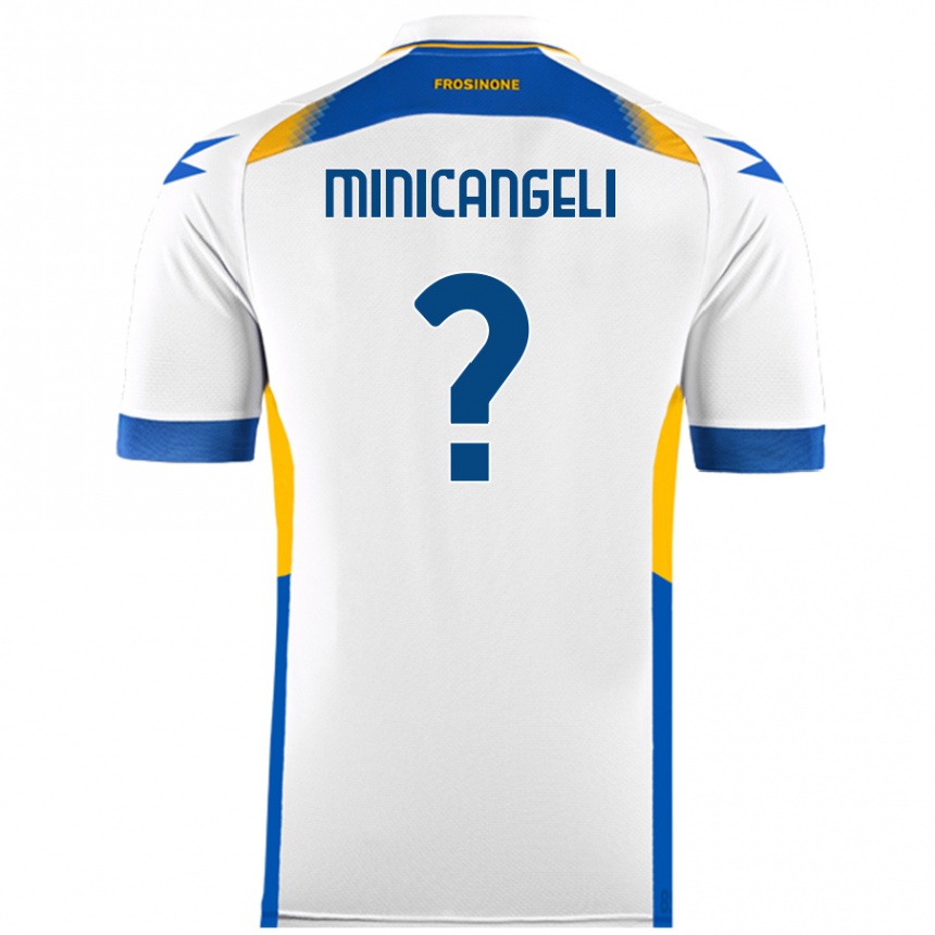 Niño Fútbol Camiseta Francesco Minicangeli #0 Blanco 2ª Equipación 2024/25