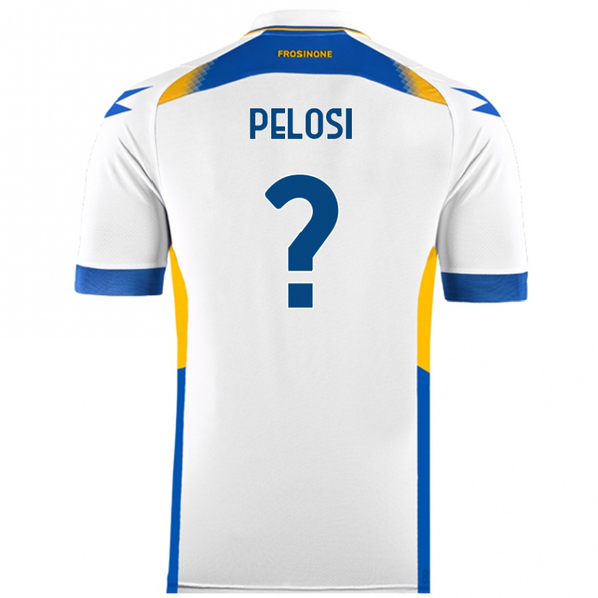 Niño Fútbol Camiseta Dario Pelosi #0 Blanco 2ª Equipación 2024/25