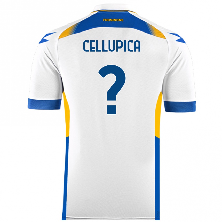 Niño Fútbol Camiseta Riccardo Cellupica #0 Blanco 2ª Equipación 2024/25