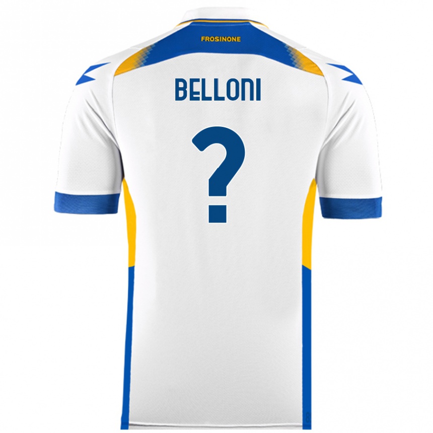 Niño Fútbol Camiseta Nicholas Belloni #0 Blanco 2ª Equipación 2024/25