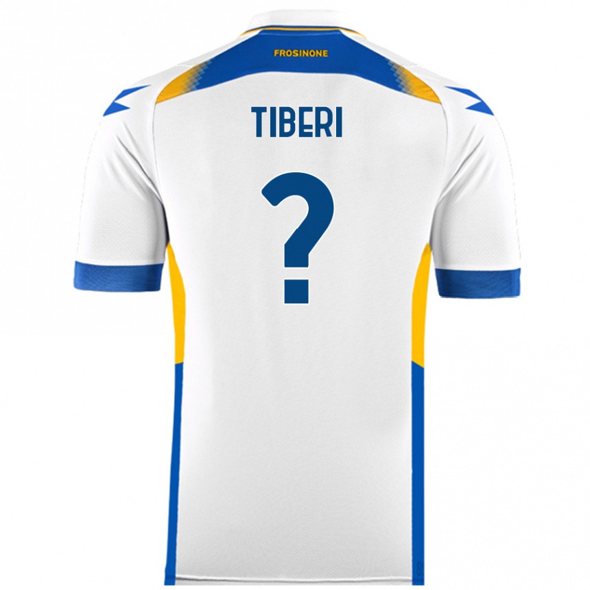 Niño Fútbol Camiseta Gianluca Tiberi #0 Blanco 2ª Equipación 2024/25