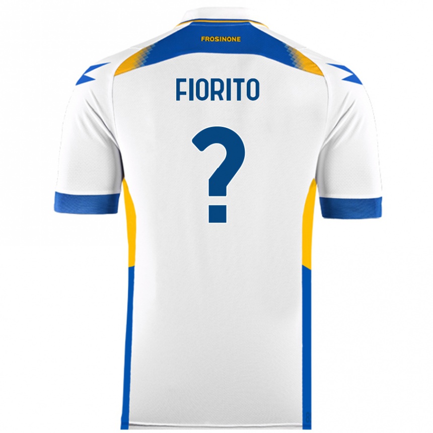 Niño Fútbol Camiseta Loris Fiorito #0 Blanco 2ª Equipación 2024/25