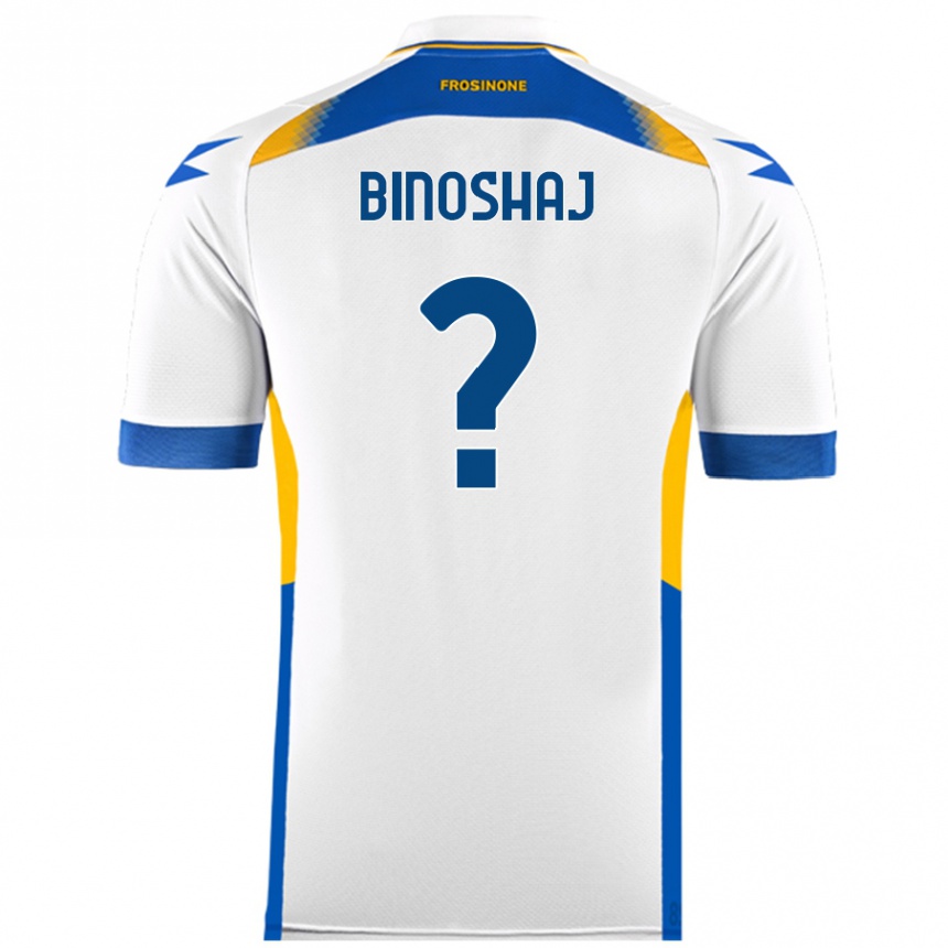 Niño Fútbol Camiseta Samuele Binoshaj #0 Blanco 2ª Equipación 2024/25