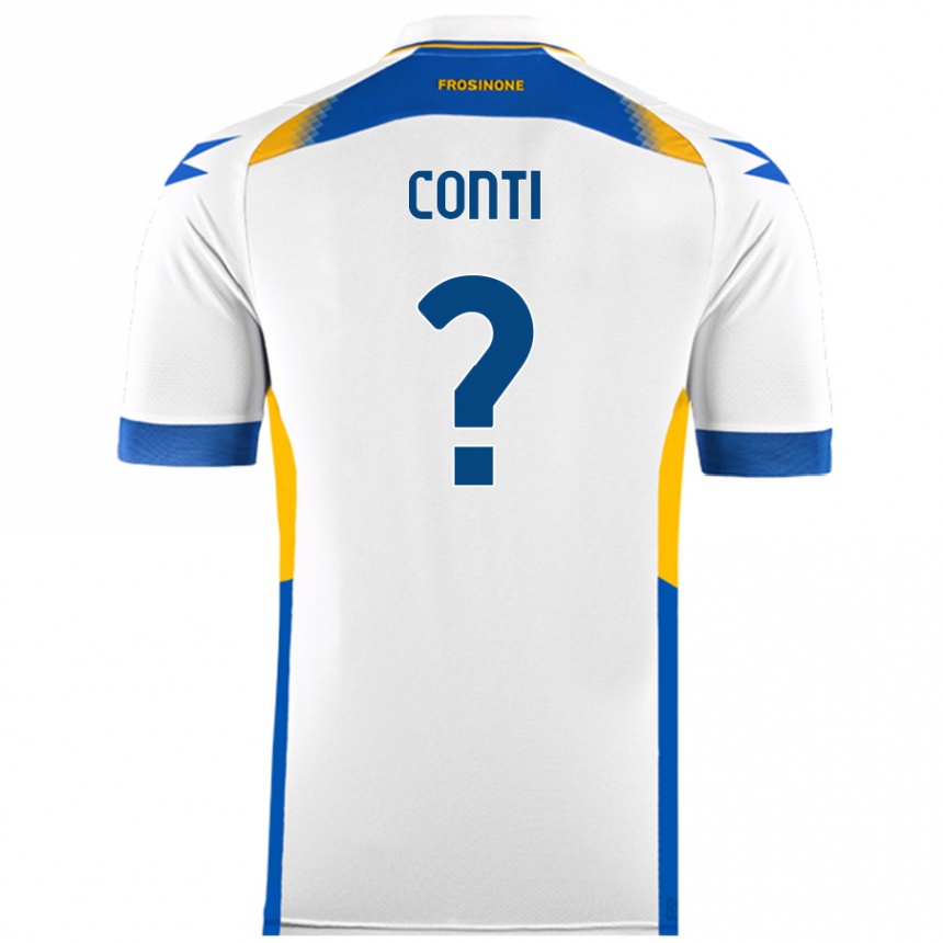 Niño Fútbol Camiseta Michelangelo Conti #0 Blanco 2ª Equipación 2024/25