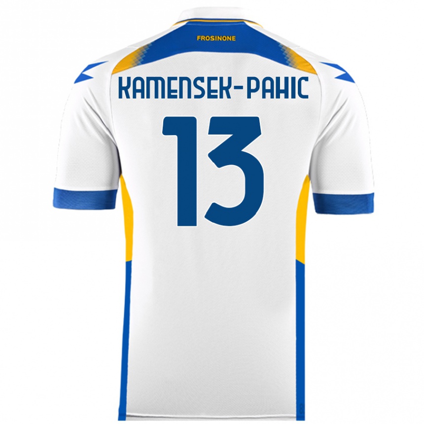 Niño Fútbol Camiseta Matjaz Kamensek-Pahic #13 Blanco 2ª Equipación 2024/25