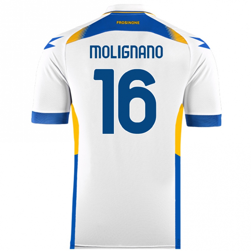 Niño Fútbol Camiseta Gaetano Molignano #16 Blanco 2ª Equipación 2024/25