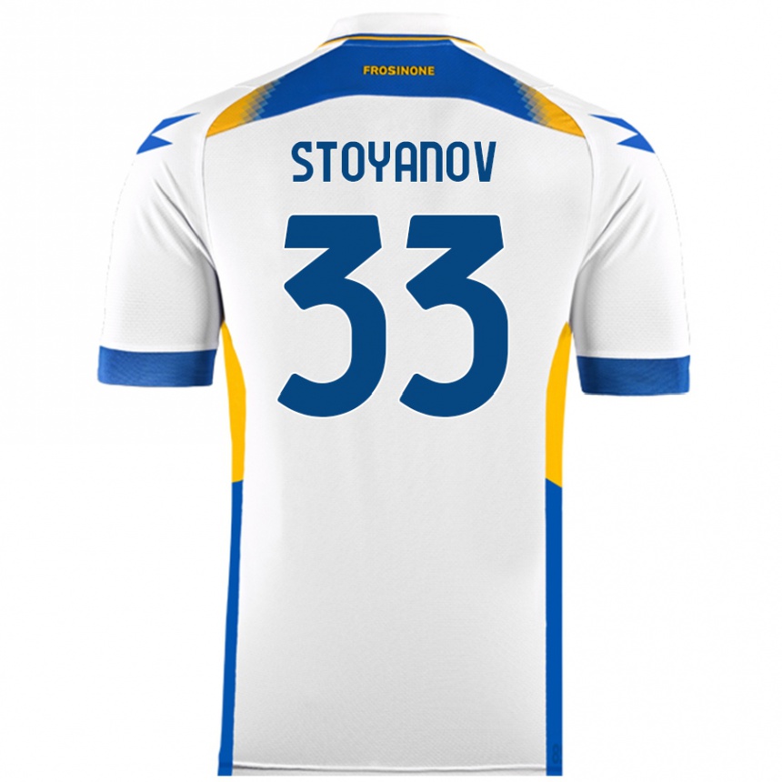 Niño Fútbol Camiseta Steliyan Stoyanov #33 Blanco 2ª Equipación 2024/25