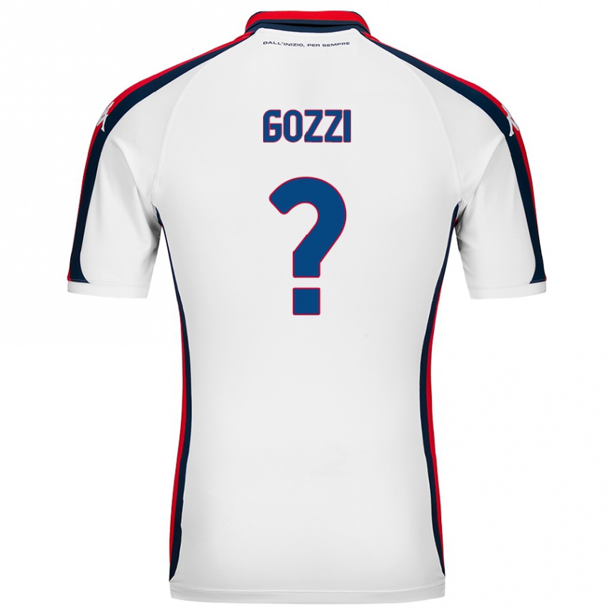 Niño Fútbol Camiseta Paolo Gozzi #0 Blanco 2ª Equipación 2024/25