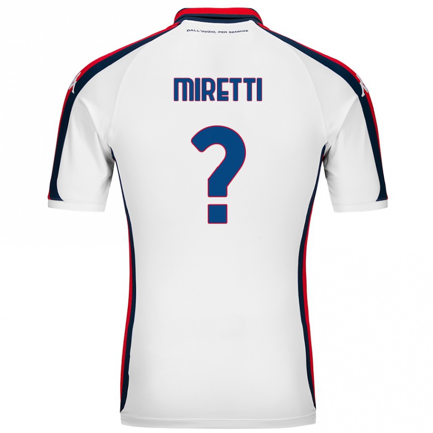 Niño Fútbol Camiseta Fabio Miretti #0 Blanco 2ª Equipación 2024/25