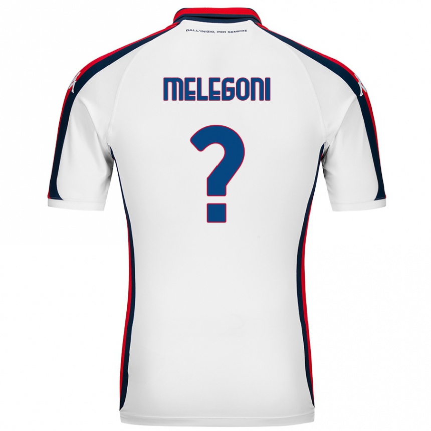 Niño Fútbol Camiseta Filippo Melegoni #0 Blanco 2ª Equipación 2024/25