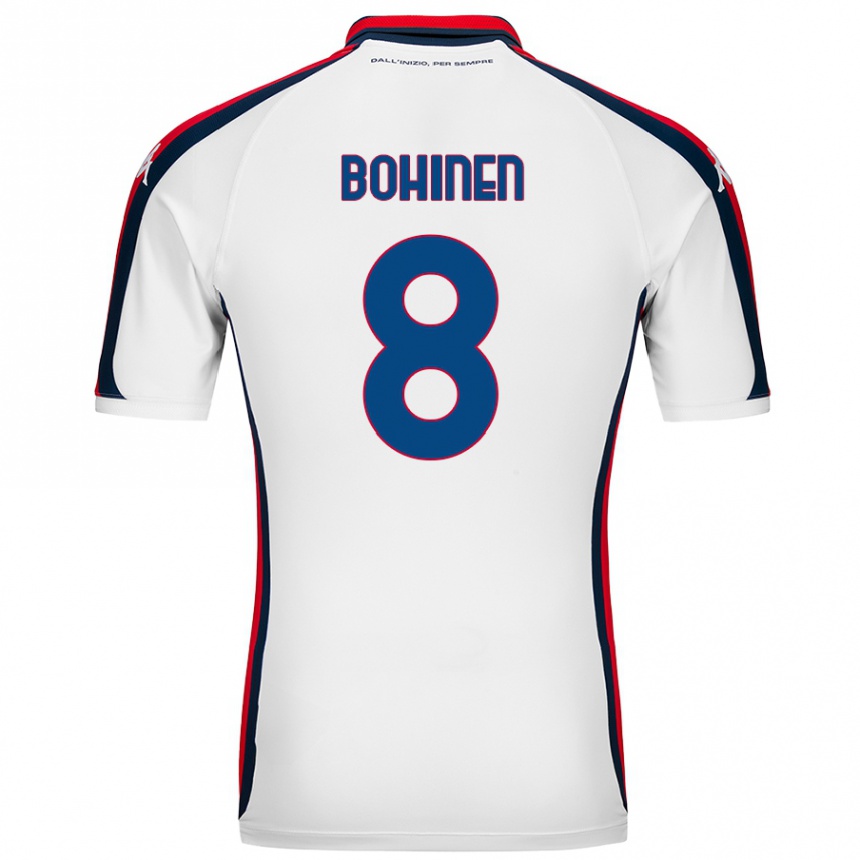 Niño Fútbol Camiseta Emil Bohinen #8 Blanco 2ª Equipación 2024/25