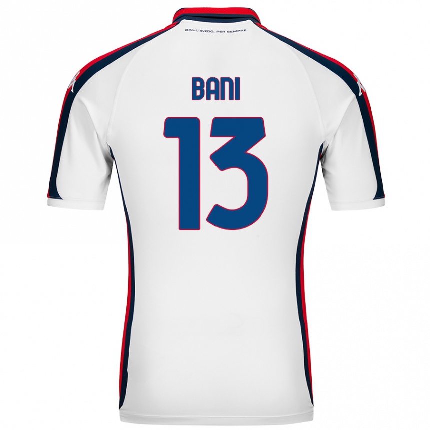 Niño Fútbol Camiseta Mattia Bani #13 Blanco 2ª Equipación 2024/25