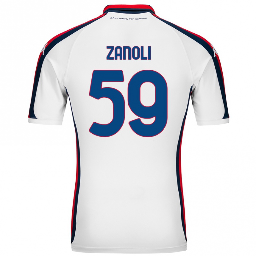 Niño Fútbol Camiseta Alessandro Zanoli #59 Blanco 2ª Equipación 2024/25