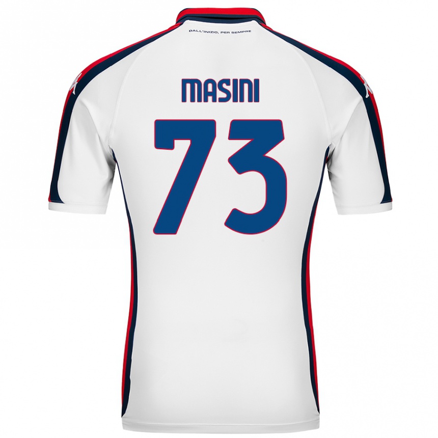 Niño Fútbol Camiseta Patrizio Masini #73 Blanco 2ª Equipación 2024/25