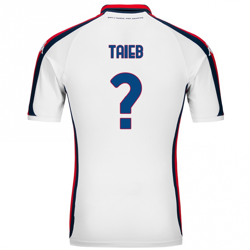 Niño Fútbol Camiseta Chad Taieb #0 Blanco 2ª Equipación 2024/25