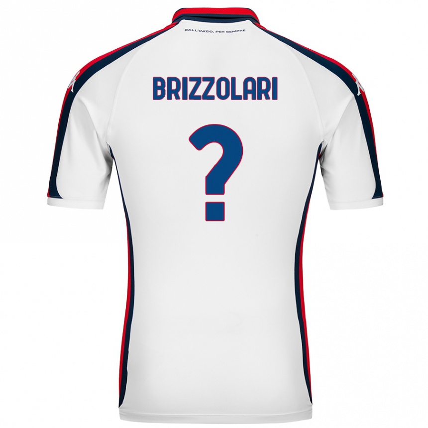 Niño Fútbol Camiseta Mattia Brizzolari #0 Blanco 2ª Equipación 2024/25