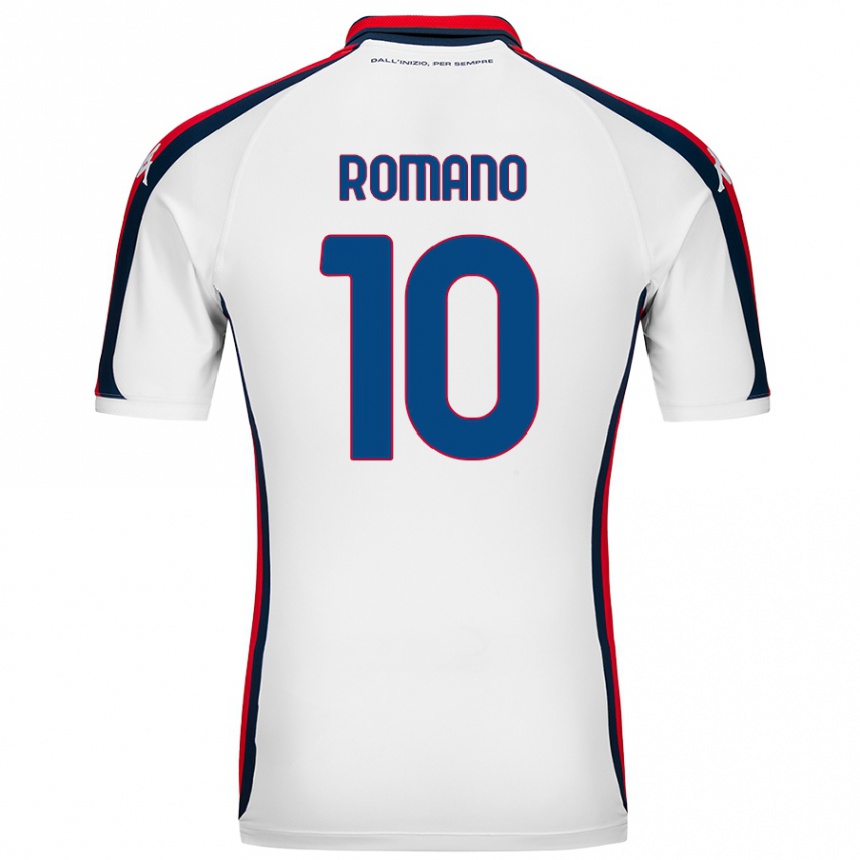 Niño Fútbol Camiseta Marco Romano #10 Blanco 2ª Equipación 2024/25