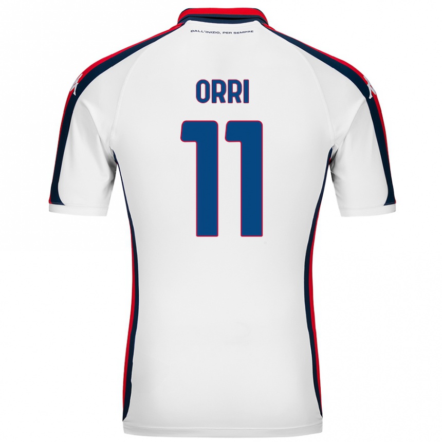 Niño Fútbol Camiseta Ágúst Orri Thorsteinsson #11 Blanco 2ª Equipación 2024/25