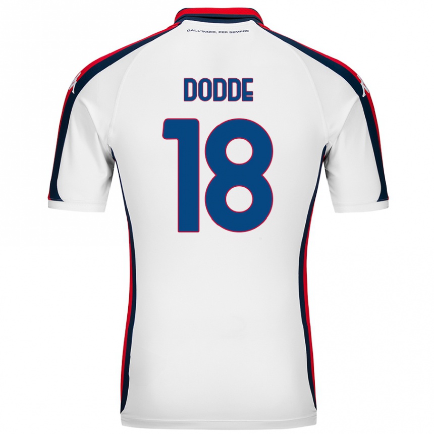 Niño Fútbol Camiseta Filippo Dodde #18 Blanco 2ª Equipación 2024/25