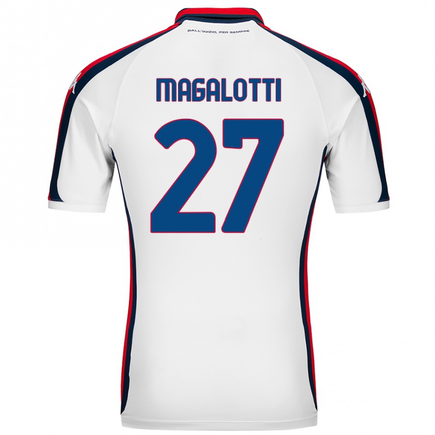 Niño Fútbol Camiseta Gabriele Magalotti #27 Blanco 2ª Equipación 2024/25