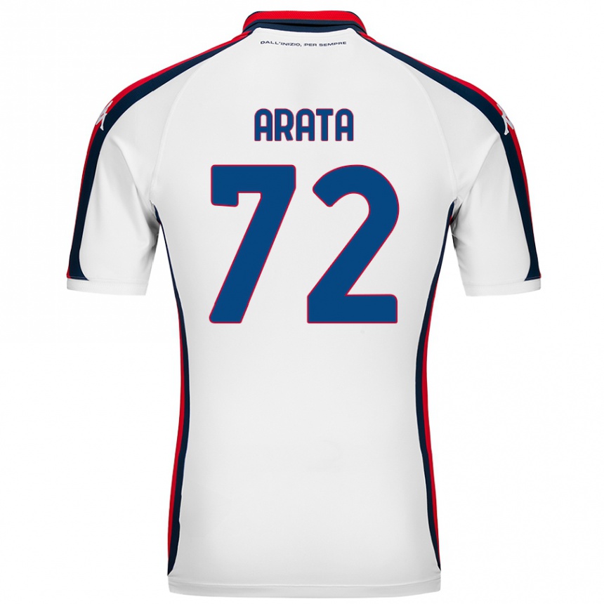 Niño Fútbol Camiseta Stefano Arata #72 Blanco 2ª Equipación 2024/25