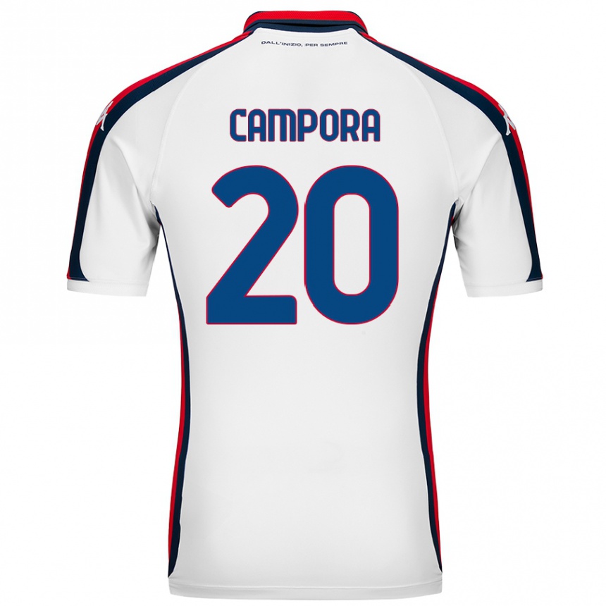 Niño Fútbol Camiseta Alice Campora #20 Blanco 2ª Equipación 2024/25