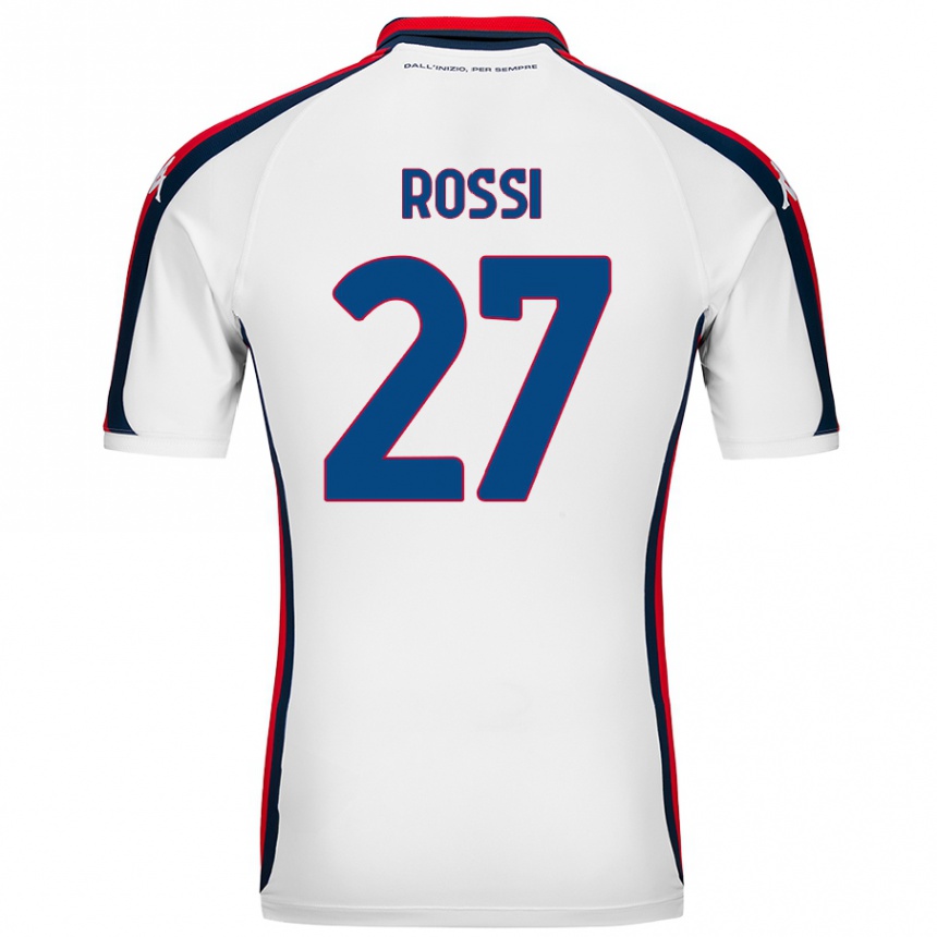 Niño Fútbol Camiseta Lucrezia Rossi #27 Blanco 2ª Equipación 2024/25