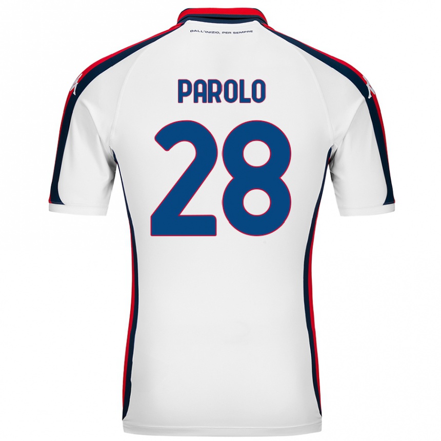 Niño Fútbol Camiseta Lucrezia Parolo #28 Blanco 2ª Equipación 2024/25