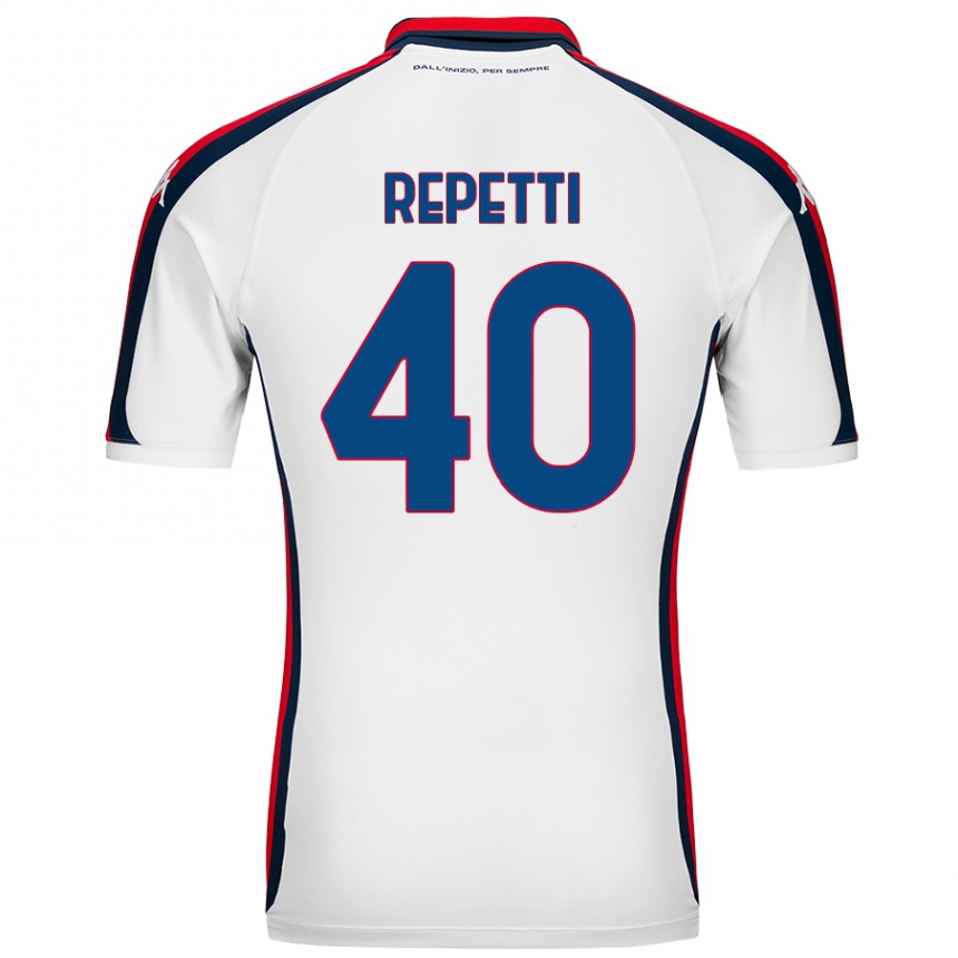 Niño Fútbol Camiseta Chiara Repetti #40 Blanco 2ª Equipación 2024/25