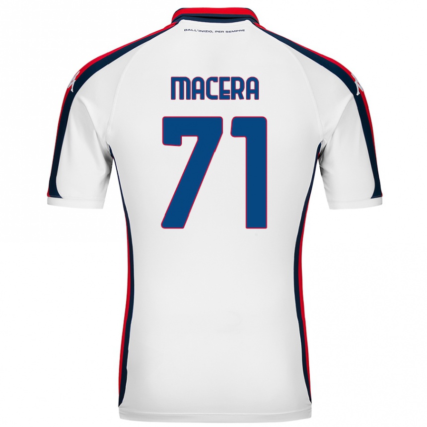 Niño Fútbol Camiseta Matilde Macera #71 Blanco 2ª Equipación 2024/25