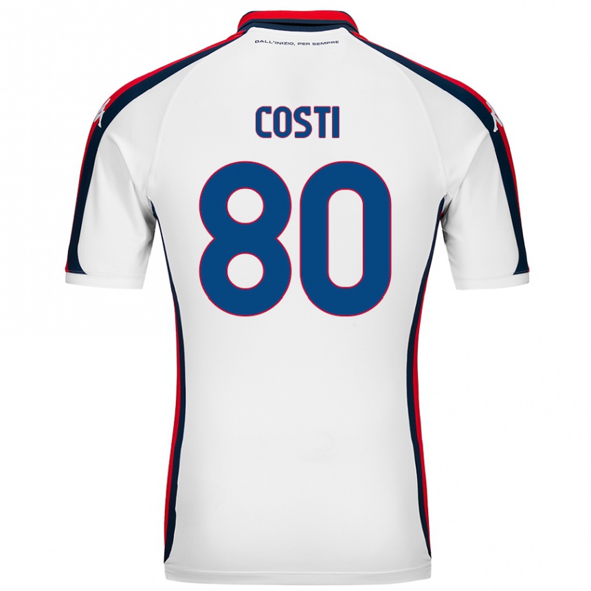 Niño Fútbol Camiseta Fabiana Costi #80 Blanco 2ª Equipación 2024/25