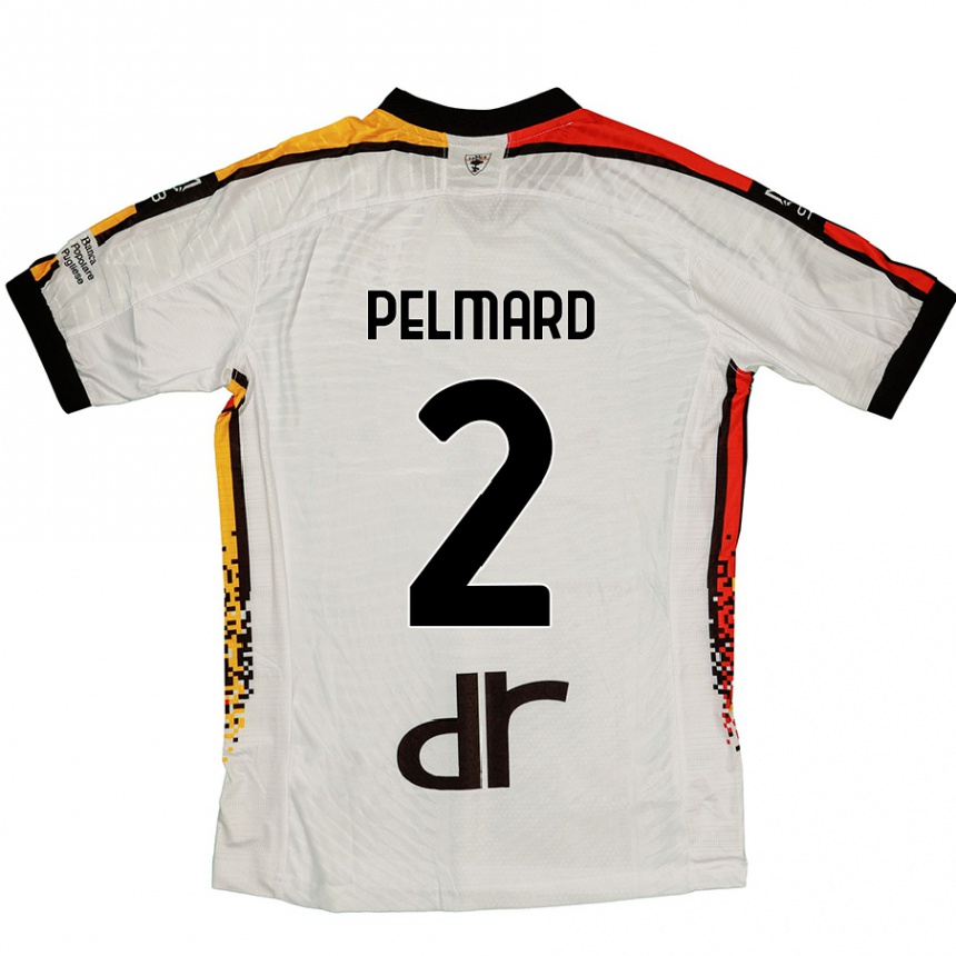 Niño Fútbol Camiseta Andy Pelmard #2 Blanco Negro 2ª Equipación 2024/25