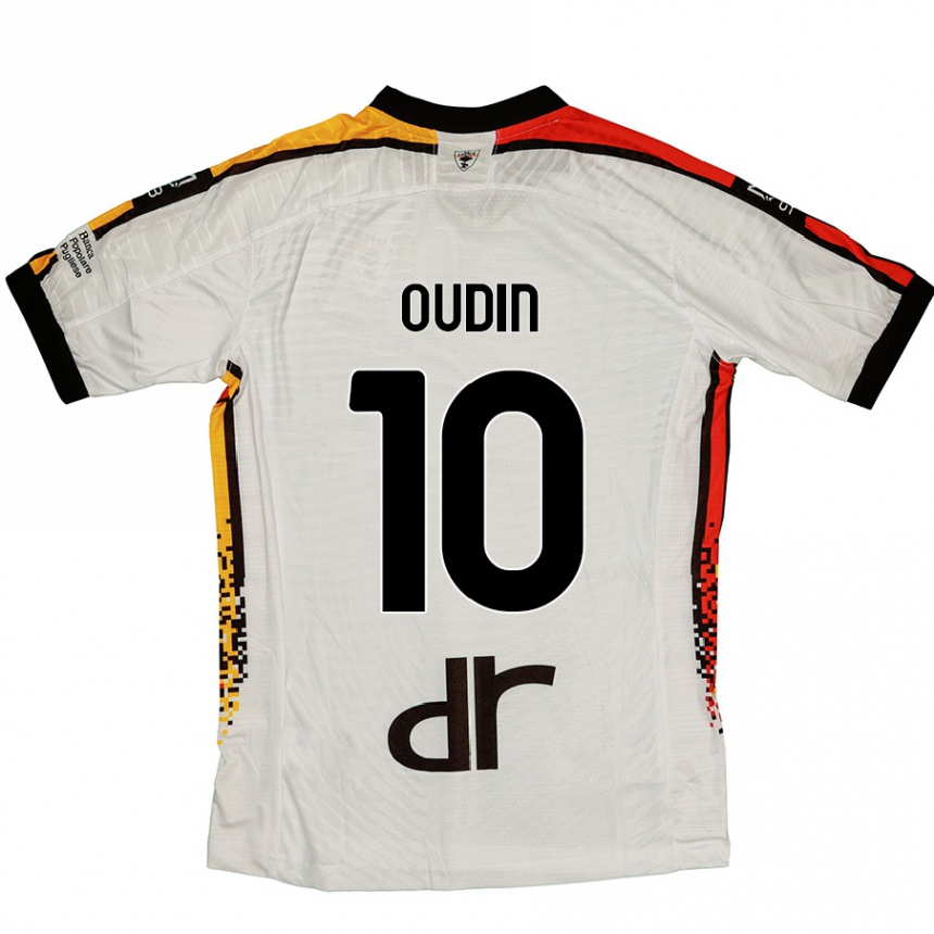 Niño Fútbol Camiseta Rémi Oudin #10 Blanco Negro 2ª Equipación 2024/25