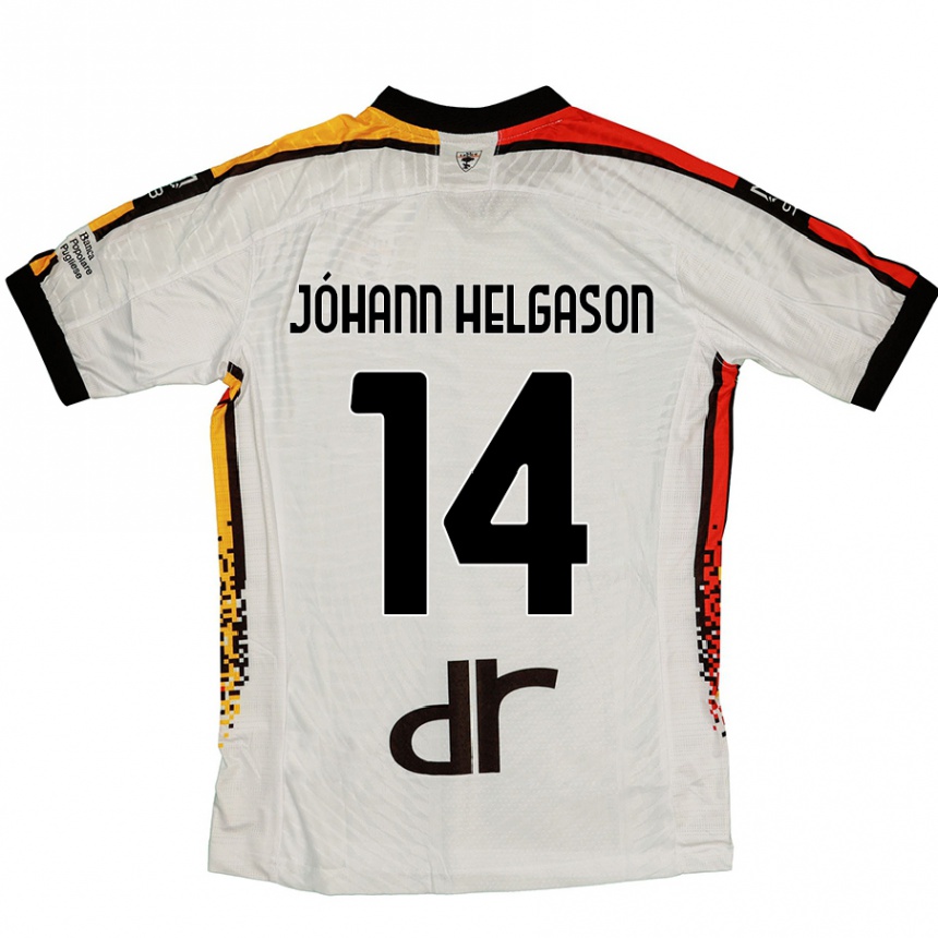 Niño Fútbol Camiseta Thórir Jóhann Helgason #14 Blanco Negro 2ª Equipación 2024/25