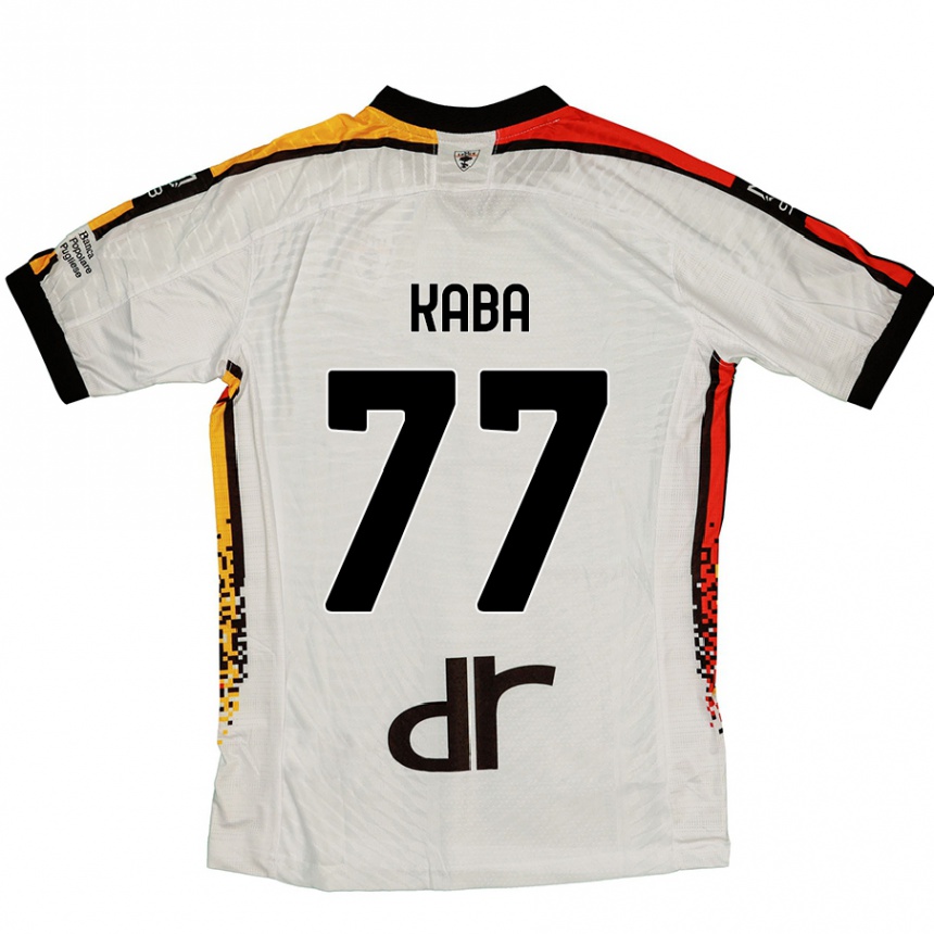 Niño Fútbol Camiseta Mohamed Kaba #77 Blanco Negro 2ª Equipación 2024/25