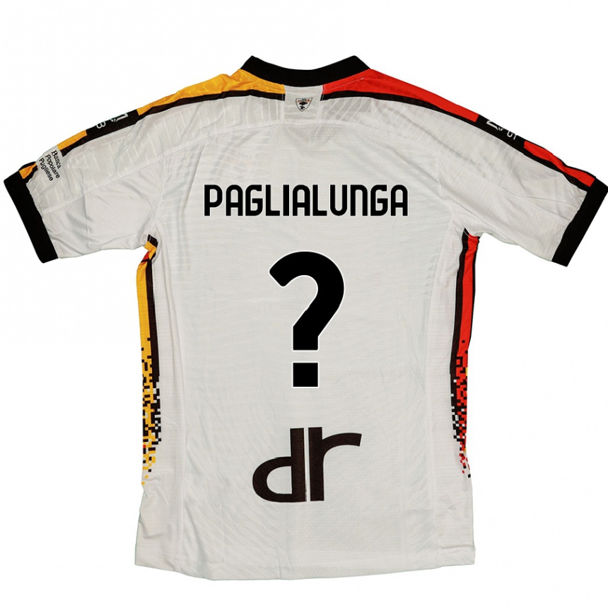 Niño Fútbol Camiseta Robert Paglialunga #0 Blanco Negro 2ª Equipación 2024/25