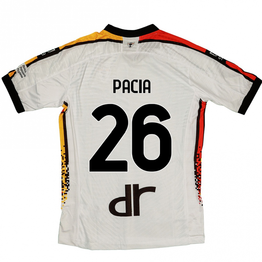 Niño Fútbol Camiseta Fabiano Pacia #26 Blanco Negro 2ª Equipación 2024/25