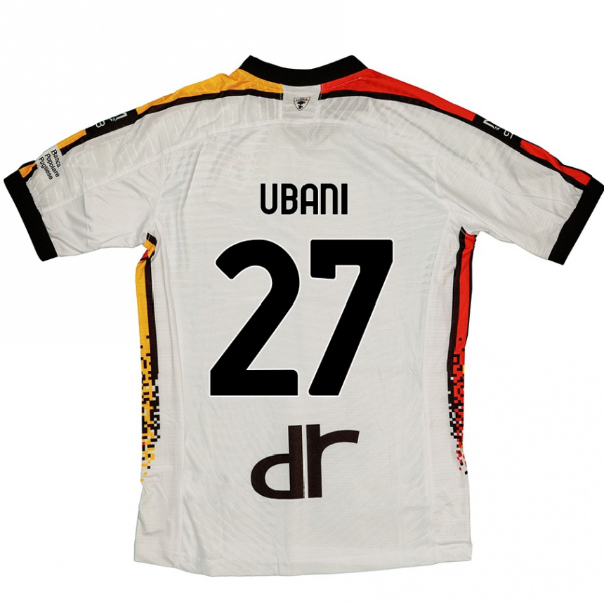 Niño Fútbol Camiseta Marlon Ubani #27 Blanco Negro 2ª Equipación 2024/25