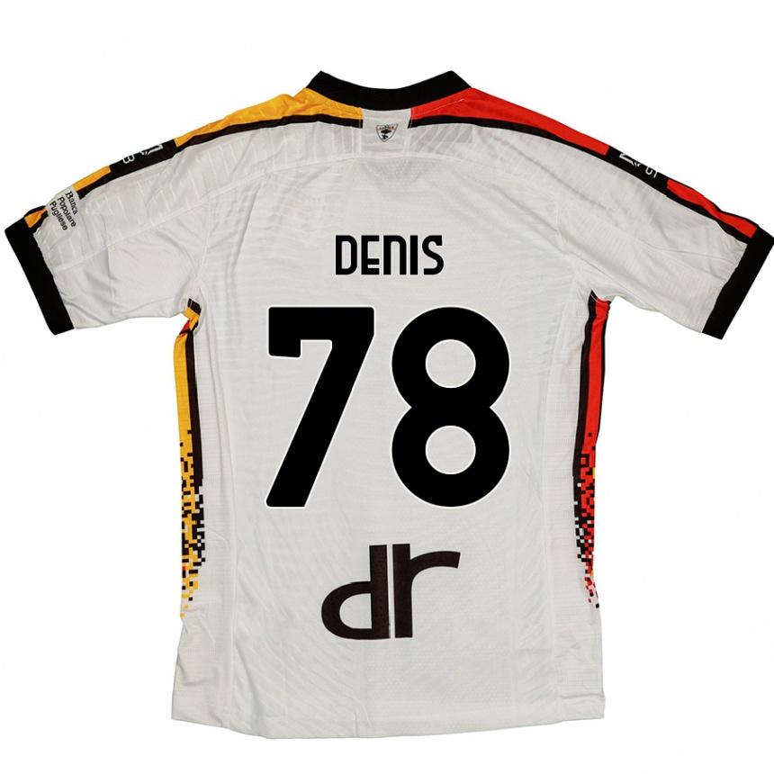 Niño Fútbol Camiseta Max Denis #78 Blanco Negro 2ª Equipación 2024/25