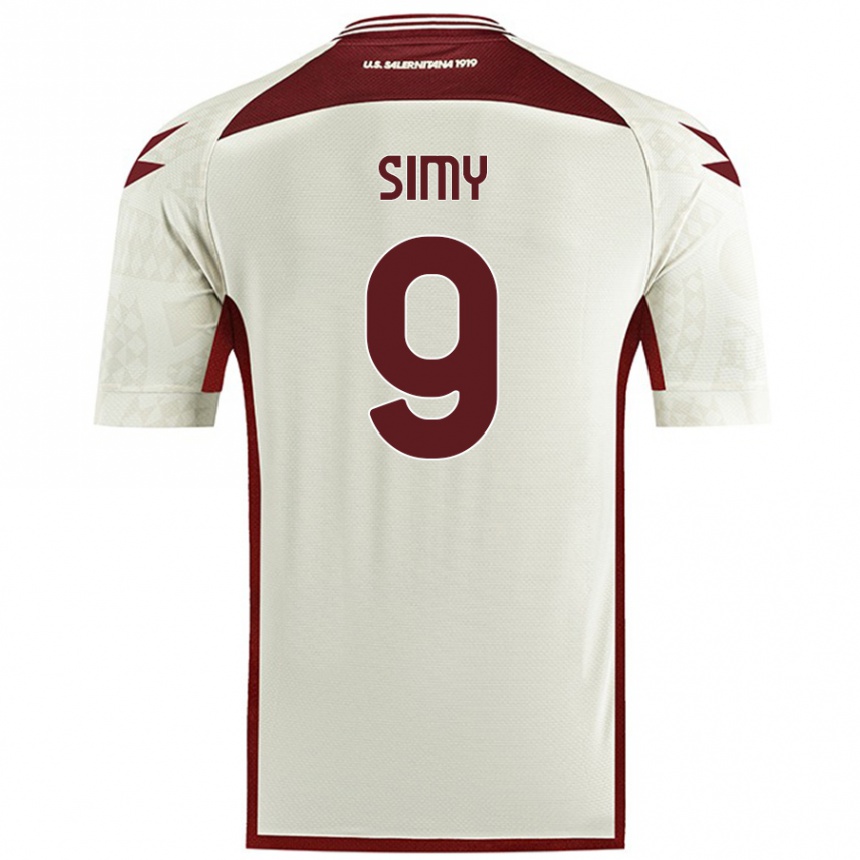 Niño Fútbol Camiseta Simy #9 Color Crema 2ª Equipación 2024/25