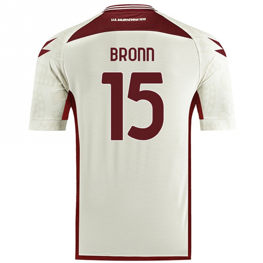 Niño Fútbol Camiseta Dylan Bronn #15 Color Crema 2ª Equipación 2024/25