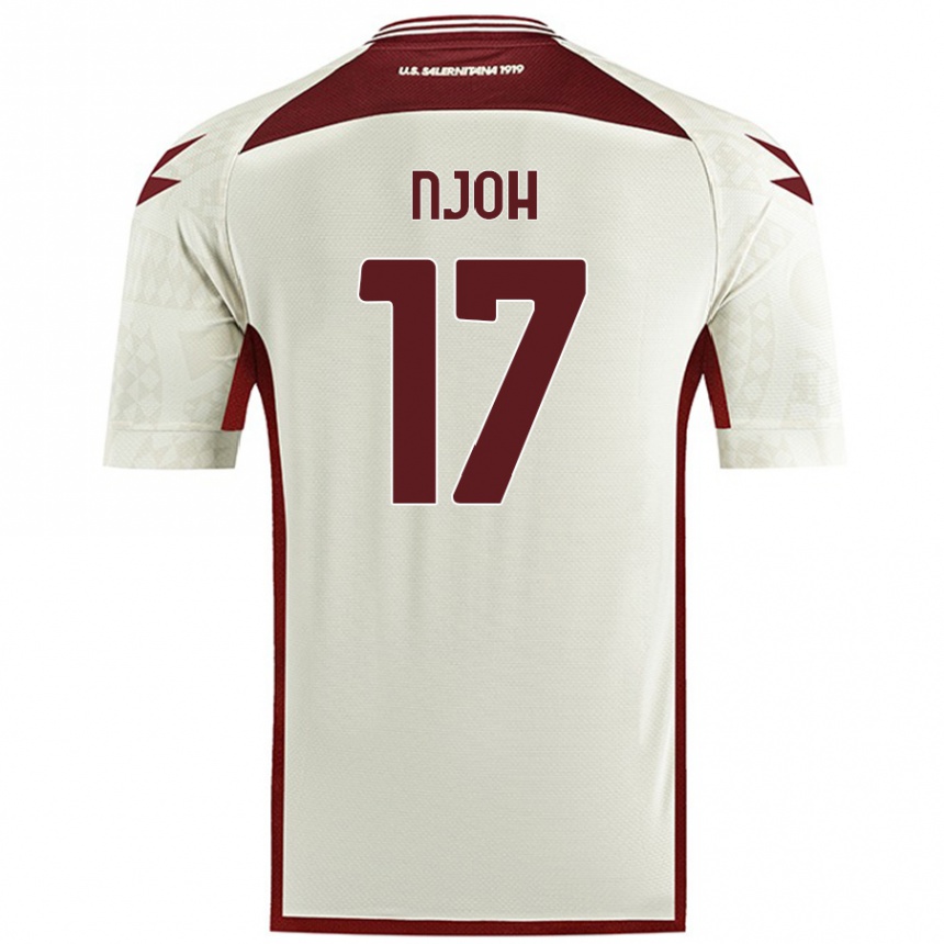 Niño Fútbol Camiseta Lilian Njoh #17 Color Crema 2ª Equipación 2024/25