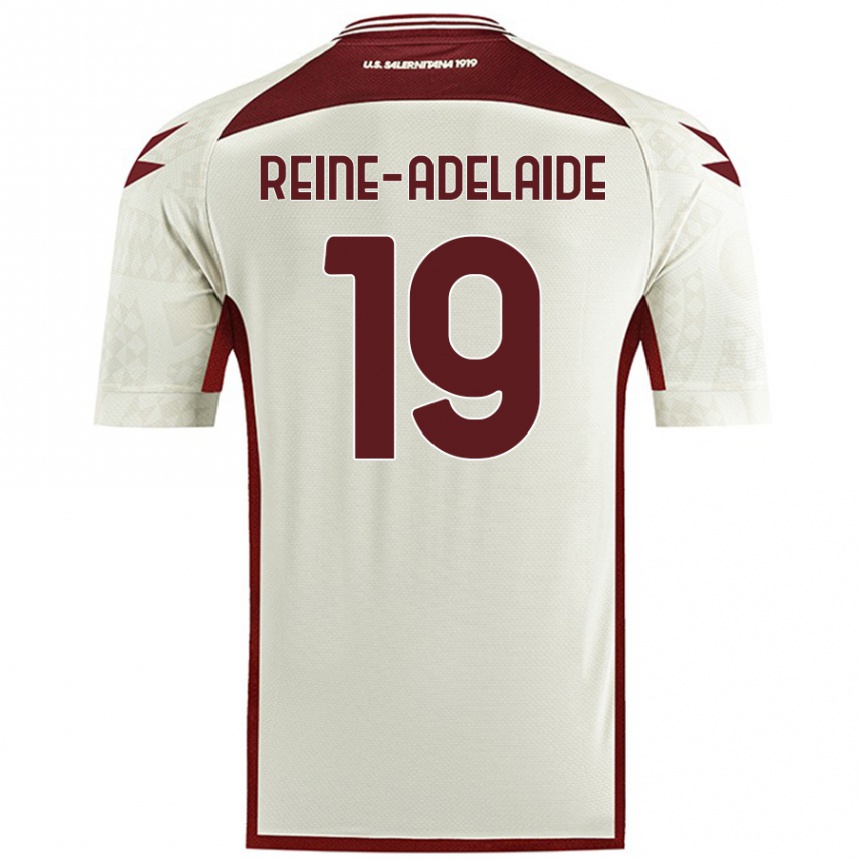 Niño Fútbol Camiseta Jeff Reine-Adelaide #19 Color Crema 2ª Equipación 2024/25