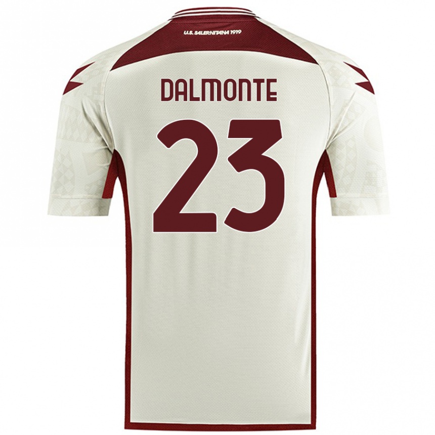 Niño Fútbol Camiseta Nicola Dalmonte #23 Color Crema 2ª Equipación 2024/25