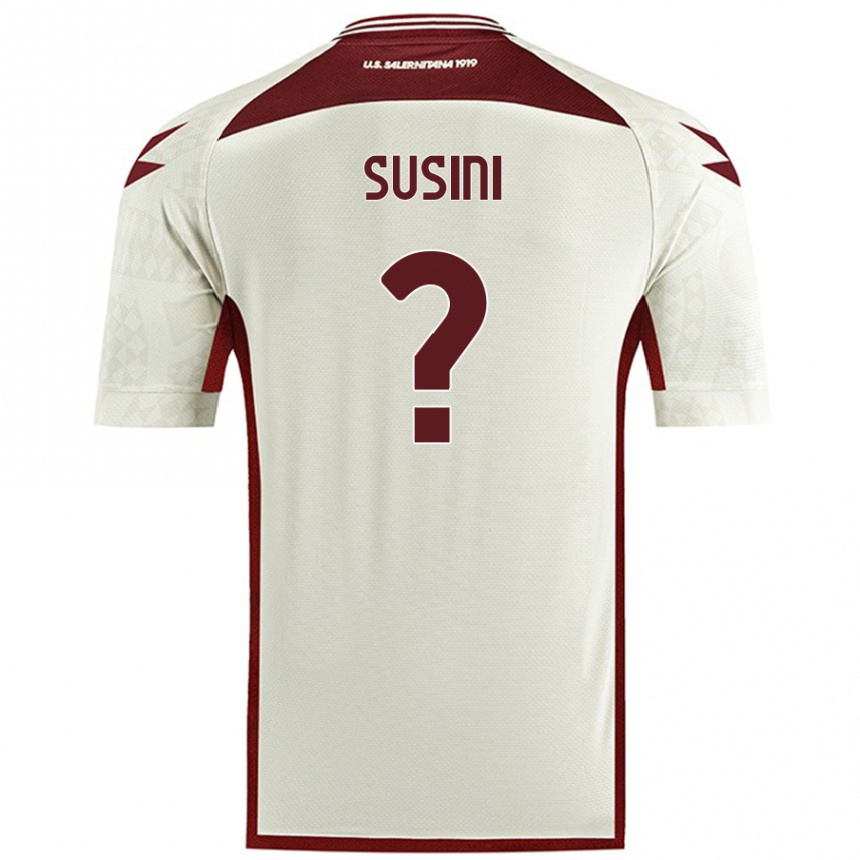 Niño Fútbol Camiseta Antonio Susini #0 Color Crema 2ª Equipación 2024/25